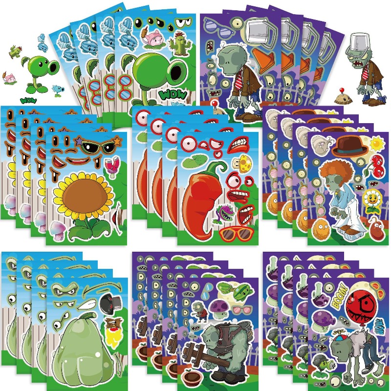 Plants Vs. Zombies Cute Cartoo - Plant Parent Sticker ulasan dan harga