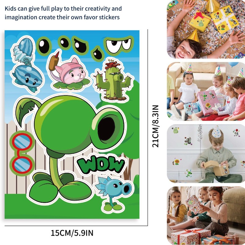 Plants Vs. Zombies Cute Cartoo - Plant Parent Sticker ulasan dan harga